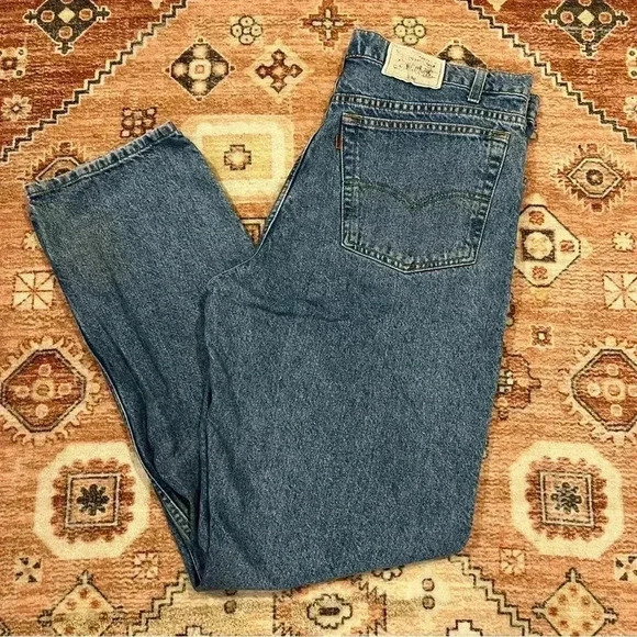 Levi’s Vintage 90s Orange Tab Stone Washed Jeans - Picture 1 of 7
